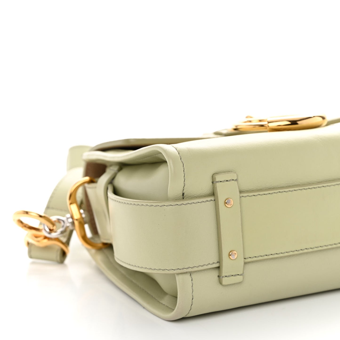 Calfskin Mini Tess Day Bag Light Eucalyptus