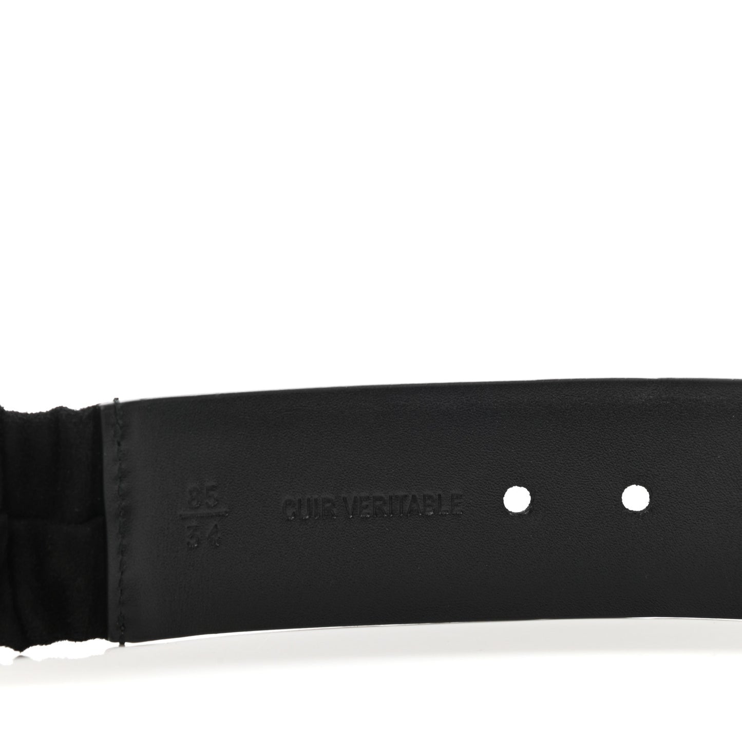 Suede Crystal CC Belt 85 34 Black
