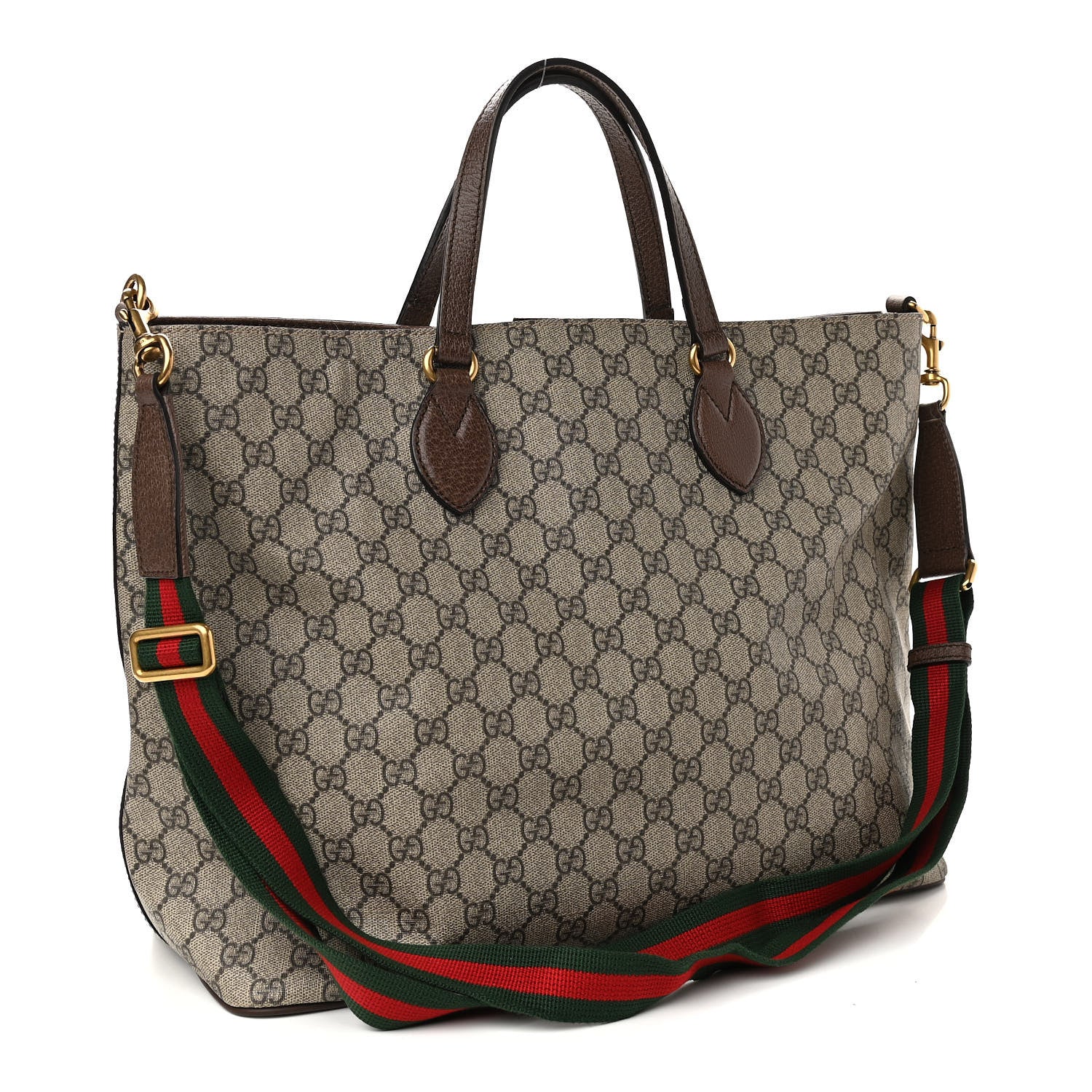 Gucci Soft GG Supreme Monogram Courrier Medium Crossbody Tote Beige New Acero 3 of 11