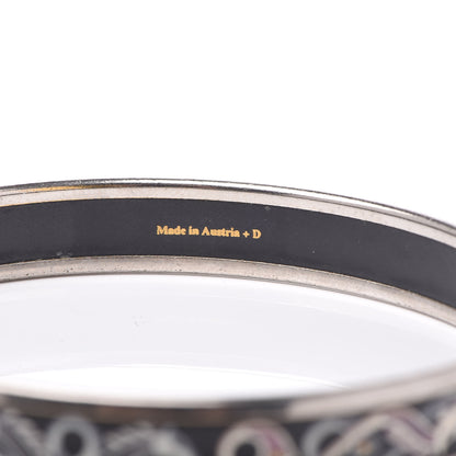 Hermes Enamel Printed Narrow Bracelet 70 4 of 5