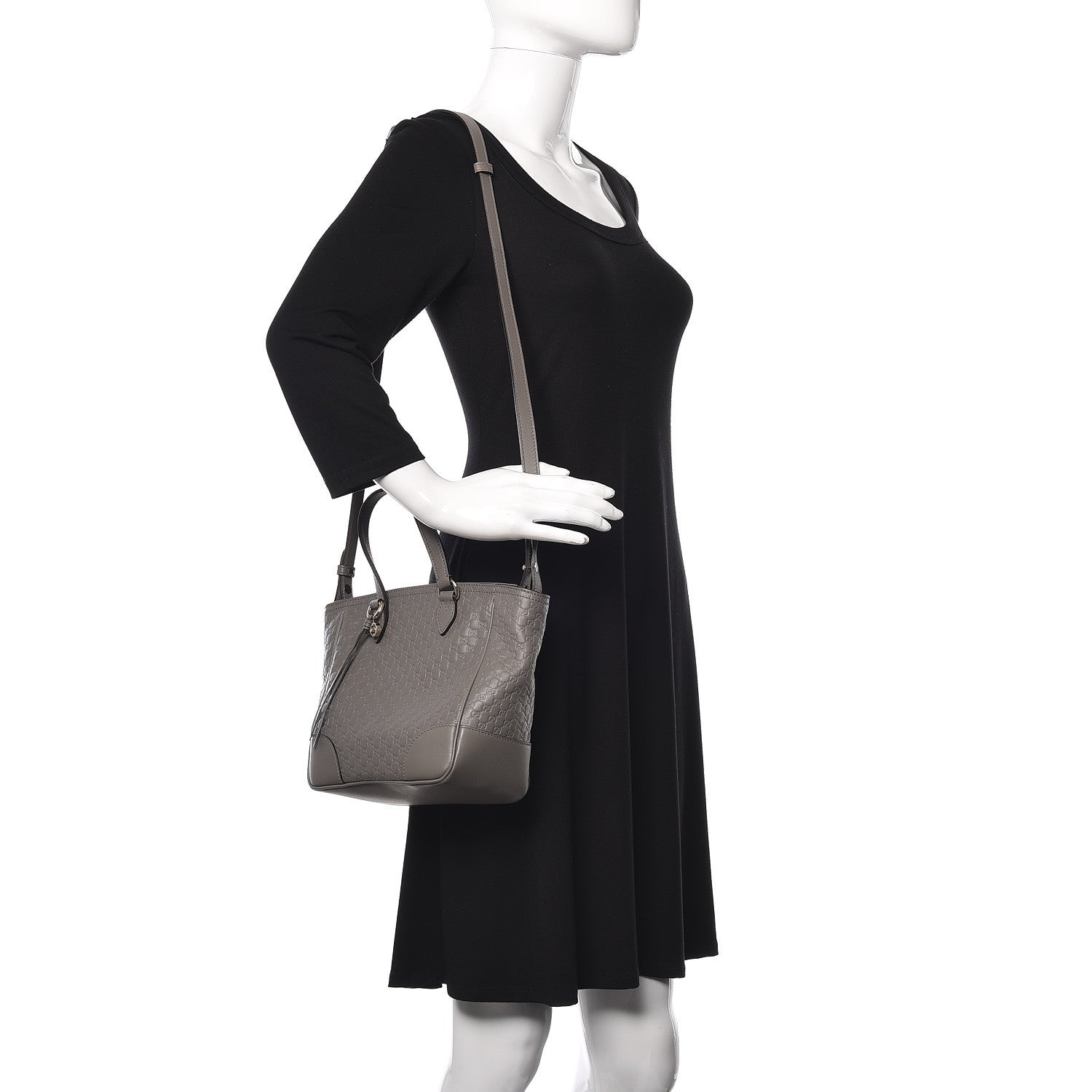 Gucci Microguccissima Small Bree Tote Graphite 2 of 12