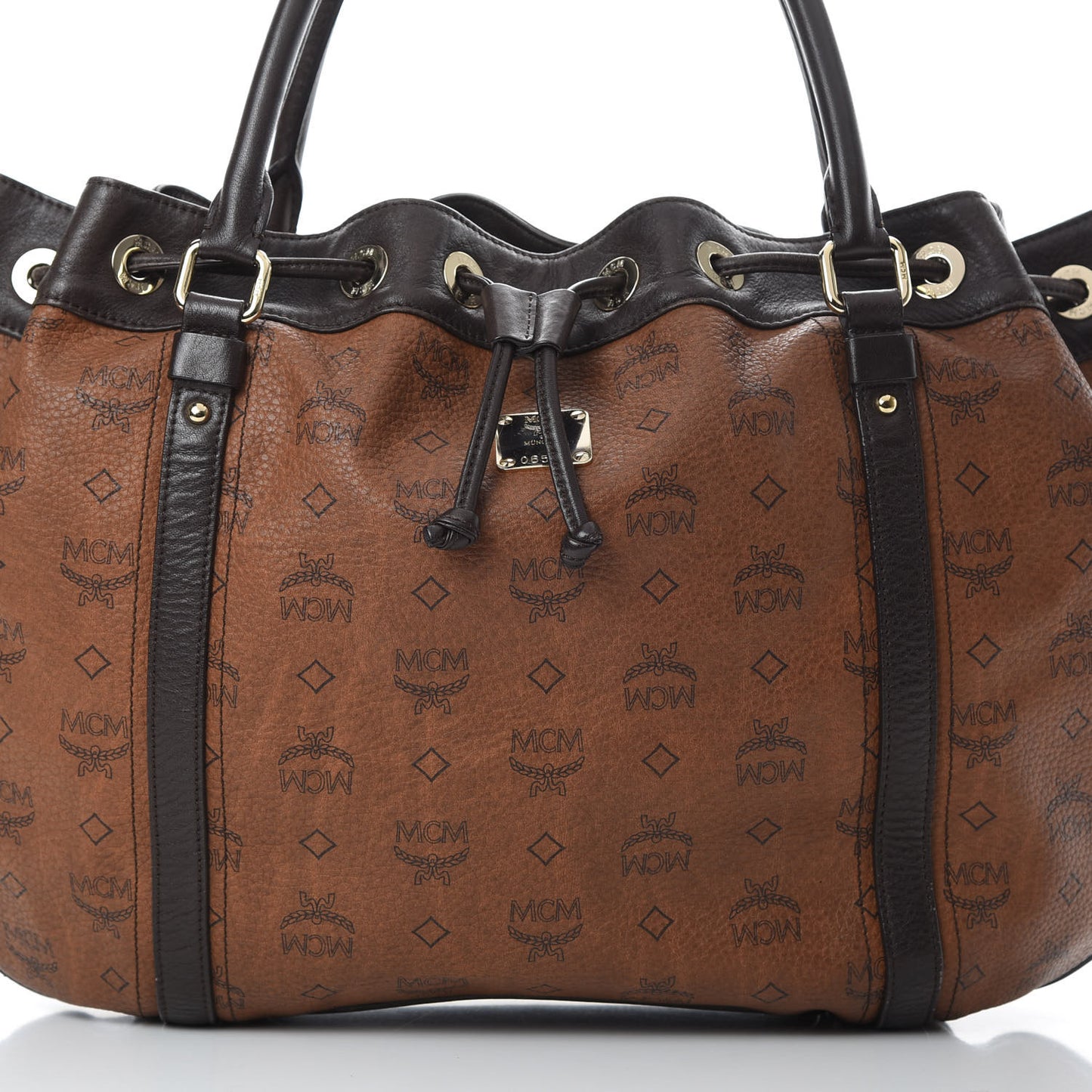 Visetos Drawstring Shopper Cognac