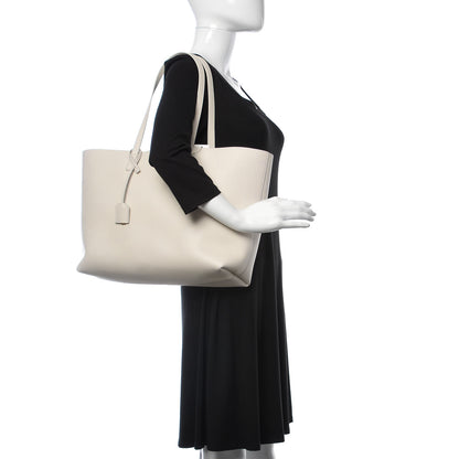 Saint Laurent Calfskin Large Shopping Tote Porcellana 2 of 14
