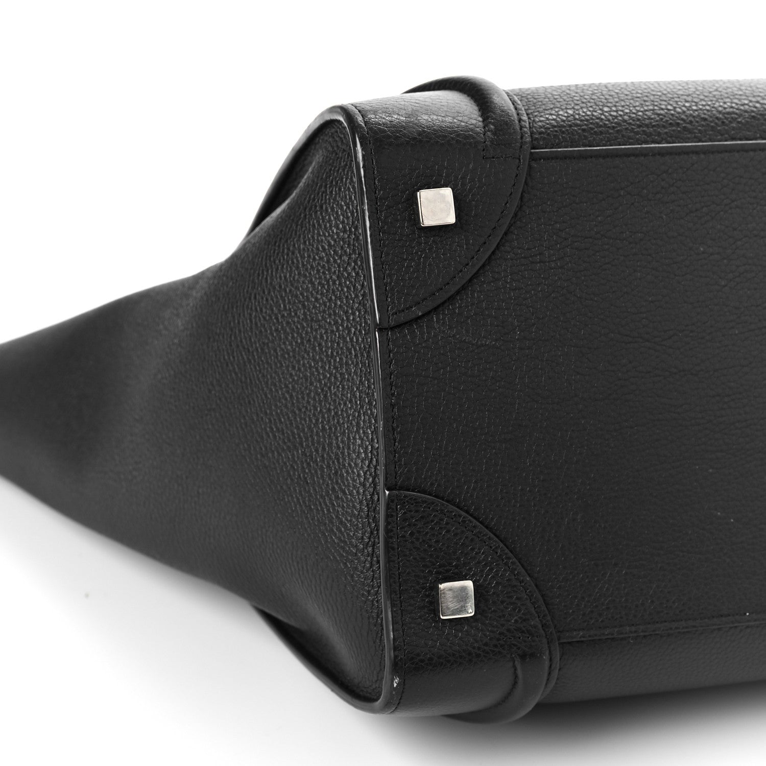 Celine Drummed Calfskin Mini Luggage Black 7 of 10