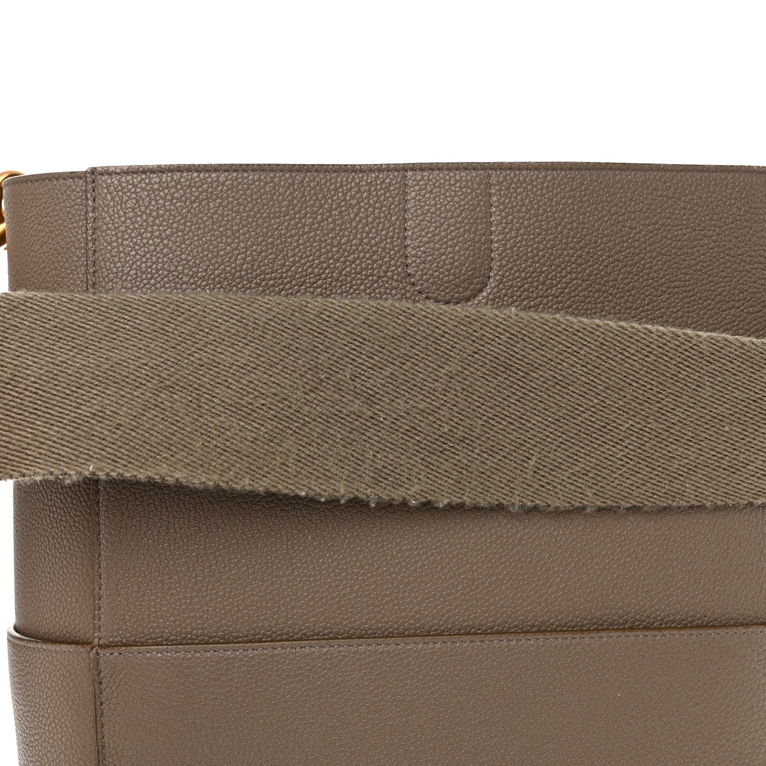 Celine Soft Grained Calfskin Sangle Bucket Bag Taupe 14 of 14