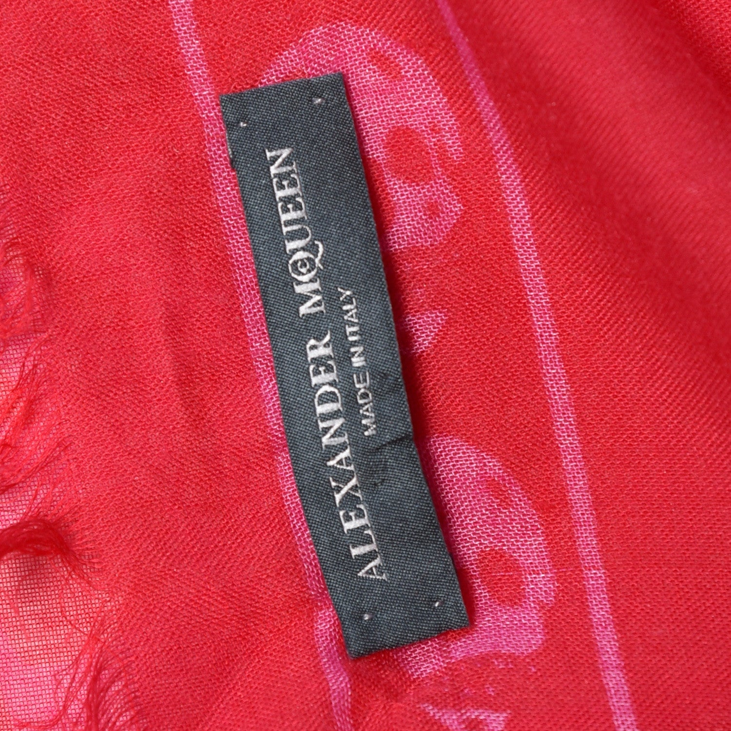 Alexander McQueen Modal Silk Skull Scarf Pink 5 of 5