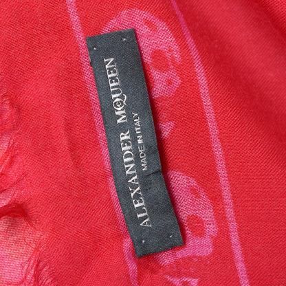 Alexander McQueen Modal Silk Skull Scarf Pink 5 of 5