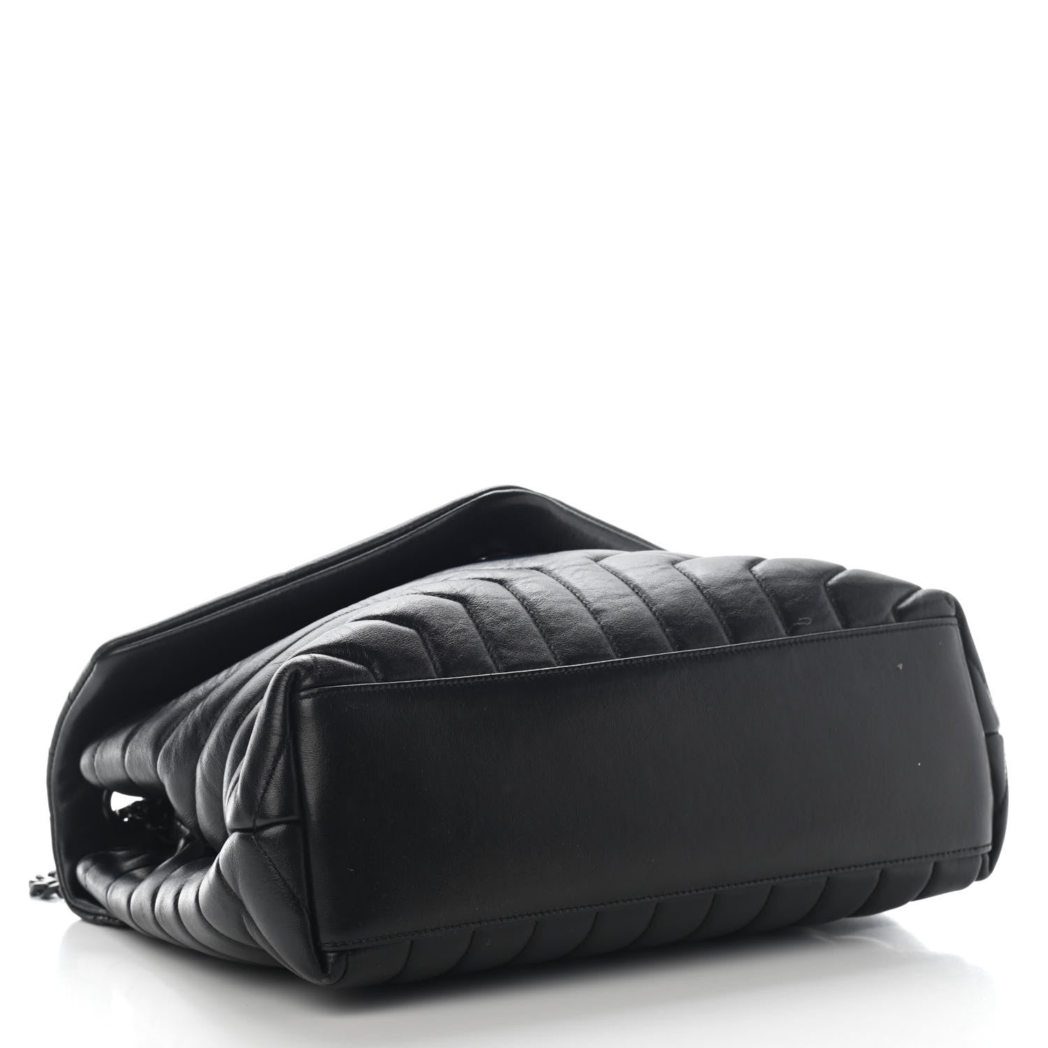 Saint Laurent Calfskin Y Quilted Monogram Medium Loulou Chain Satchel Black 4 of 8