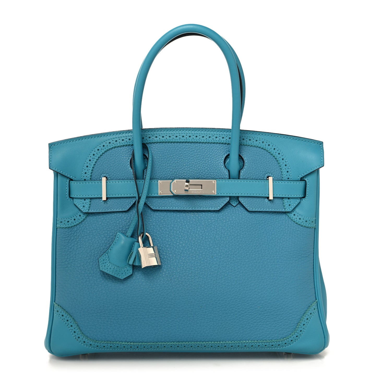 Togo Swift Ghillies Birkin 30 Turquoise