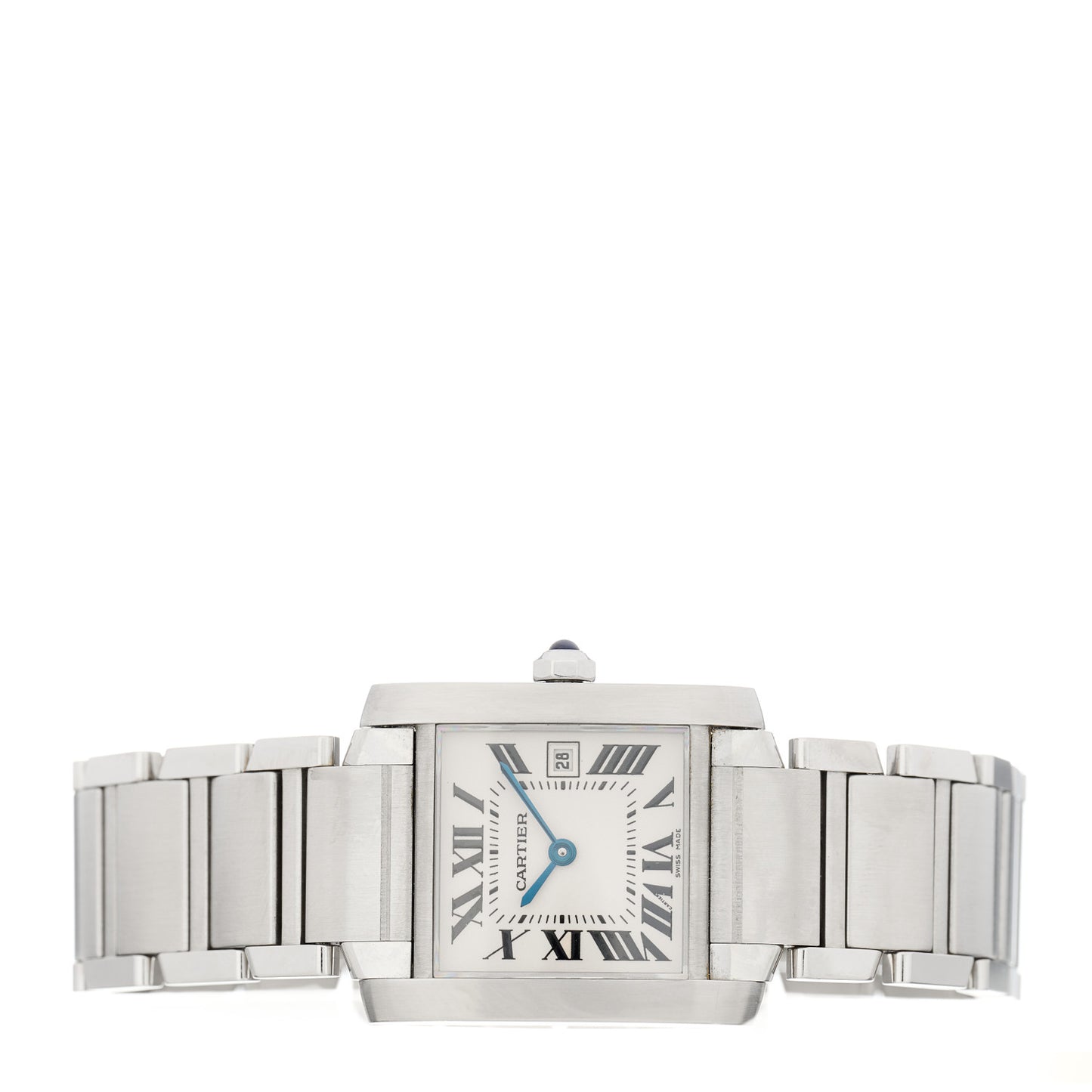 Stainless Steel 25mm Tank Francaise Quartz Watch