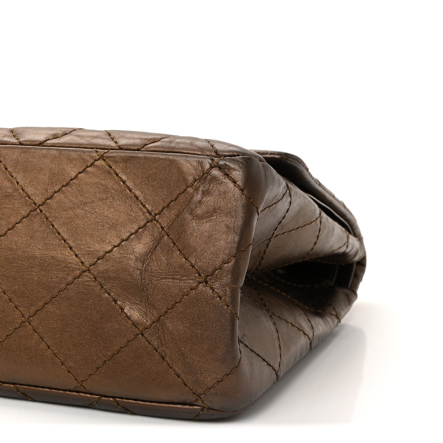 Chanel Metallic Aged Calfskin Quilted 2.55 Reissue 227 Flap Bronze 10 of 10