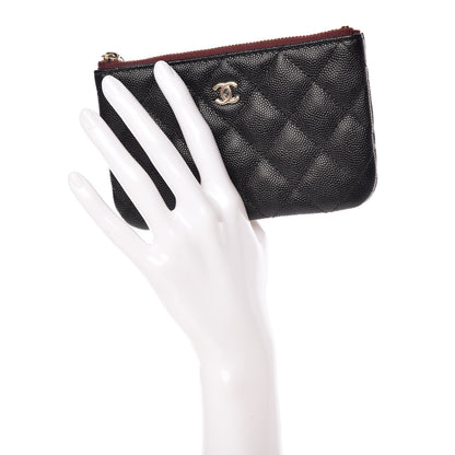 Chanel Caviar Quilted Small Cosmetic Case Black 2 of 10