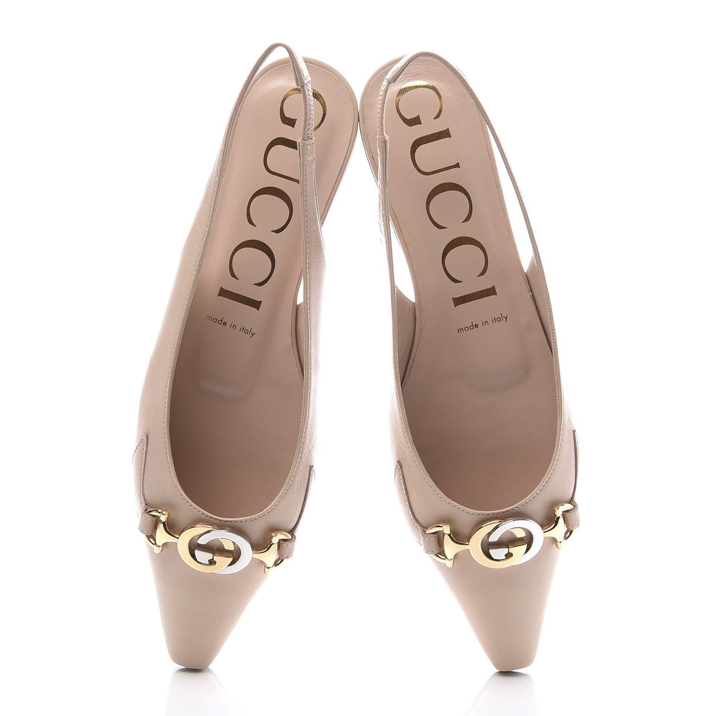 Malaga Kid Nappa Zumi Slingback Flats 38 Skin Rose