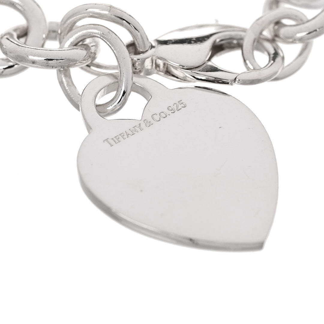 Tiffany Sterling Silver Heart Tag Charm Bracelet 3 of 3