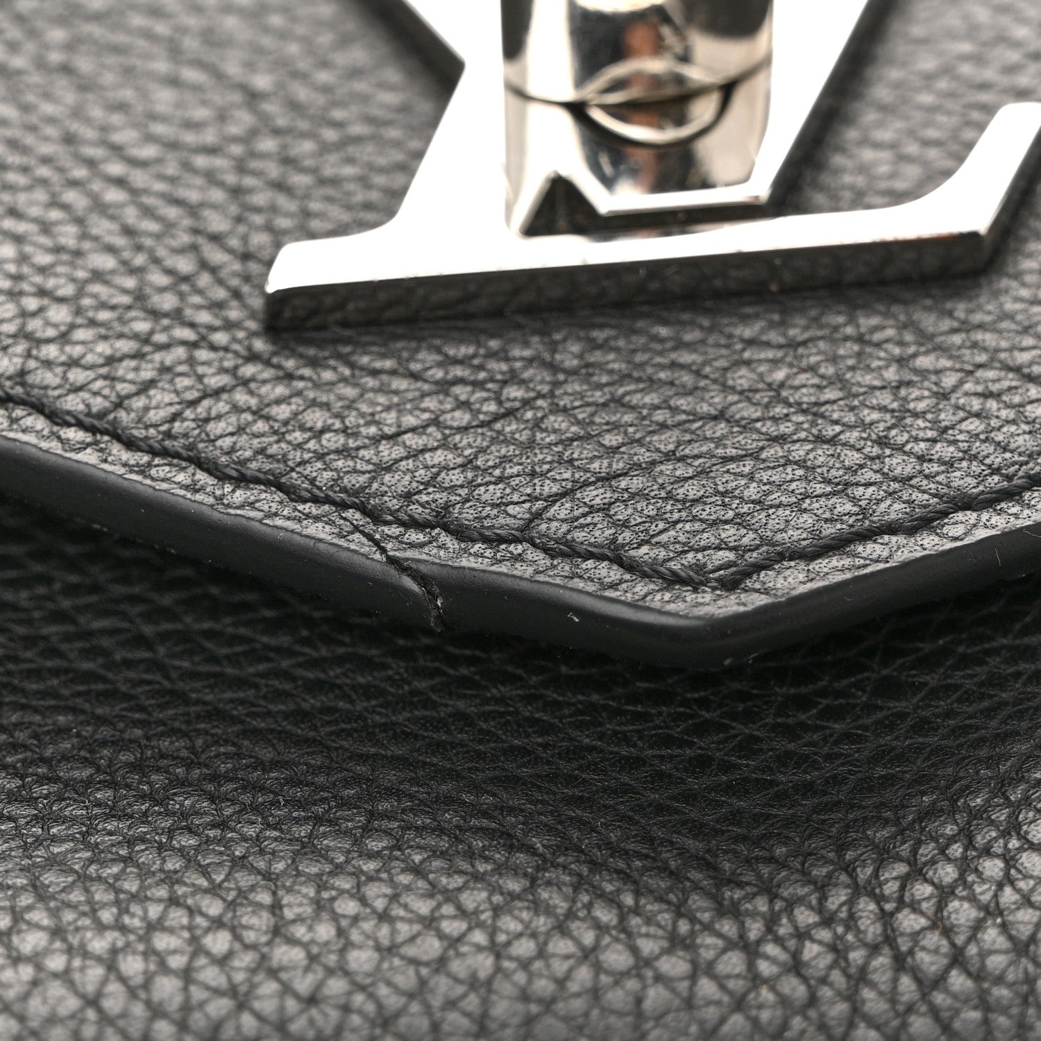 Louis Vuitton Soft Calfskin Mylockme Chain Bag BB Black 12 of 14