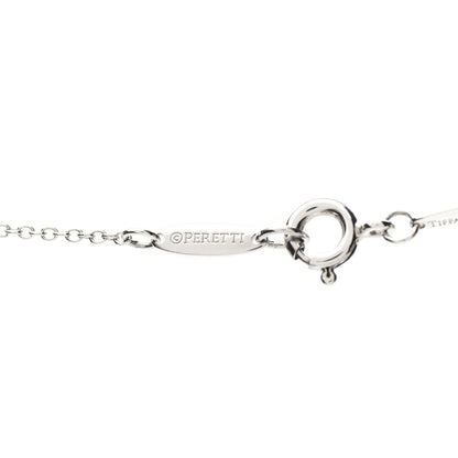 Tiffany Sterling Silver 9mm Elsa Peretti Bean Pendant Necklace 6 of 7