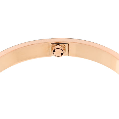 Cartier 18K Pink Gold 4 Diamond LOVE Bracelet 18 8 of 8