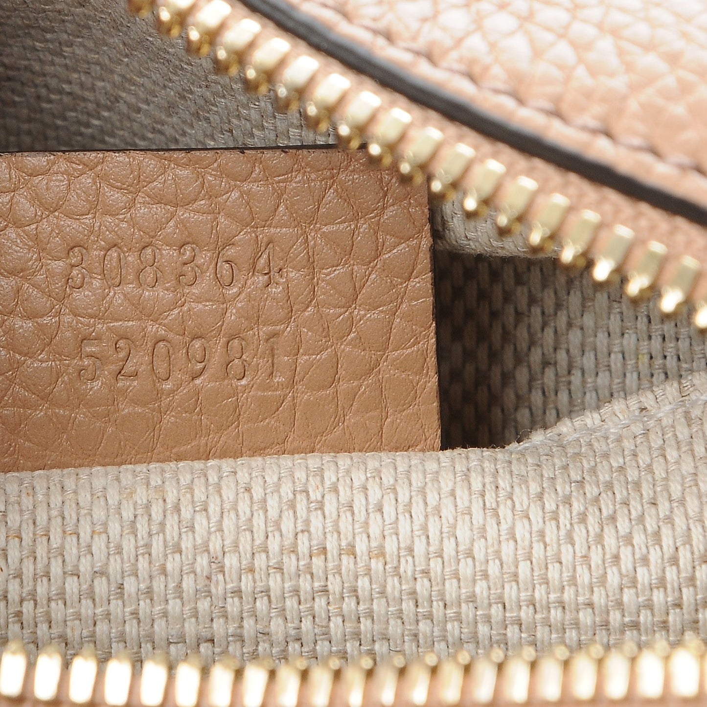 Pebbled Calfskin Small Soho Disco Bag Camelia