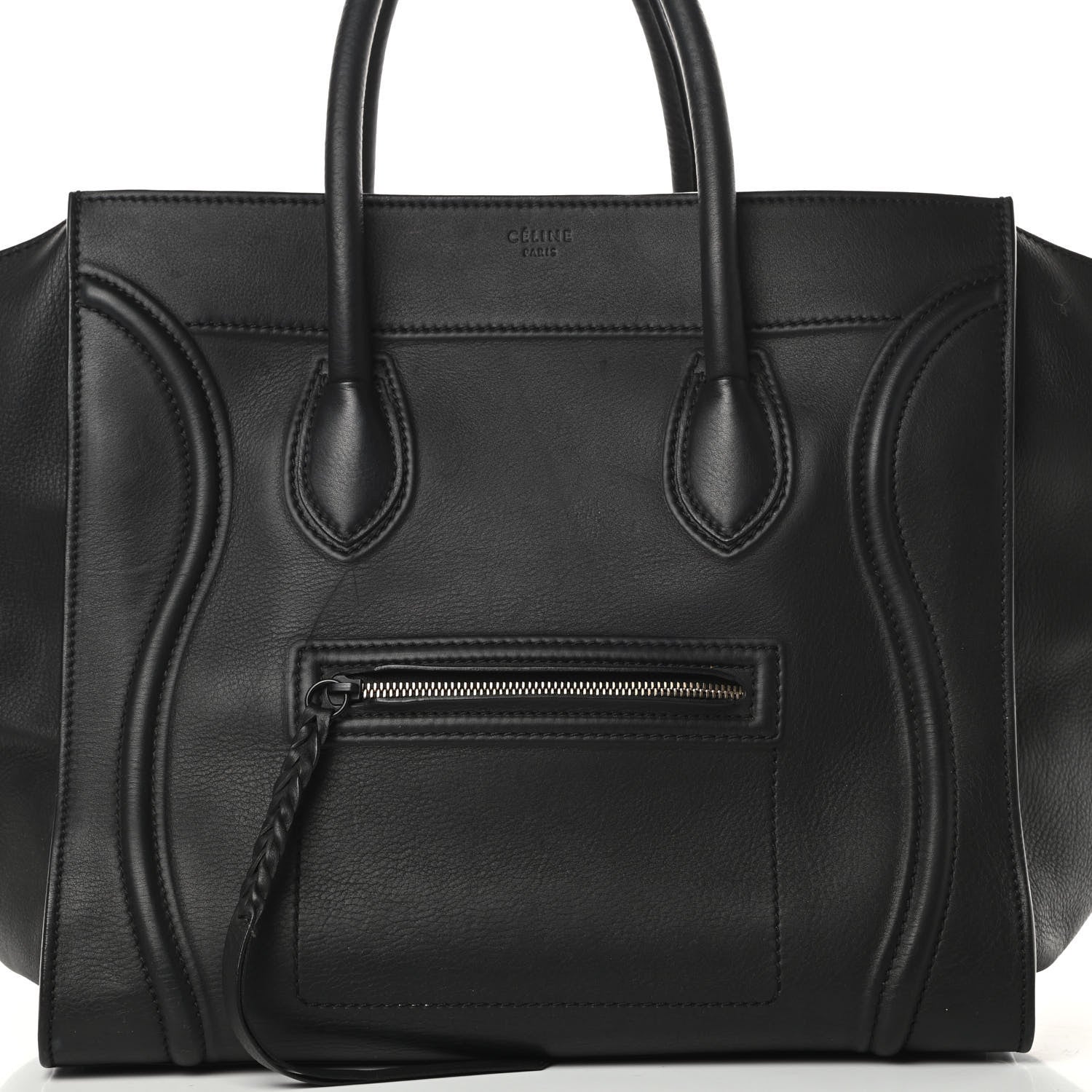 Celine Supple Calfskin Large Phantom Luggage Black 8 of 13
