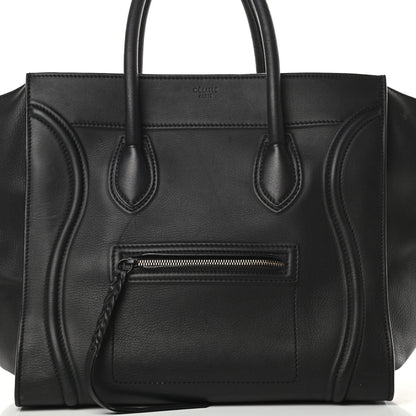 Celine Supple Calfskin Large Phantom Luggage Black 8 of 13