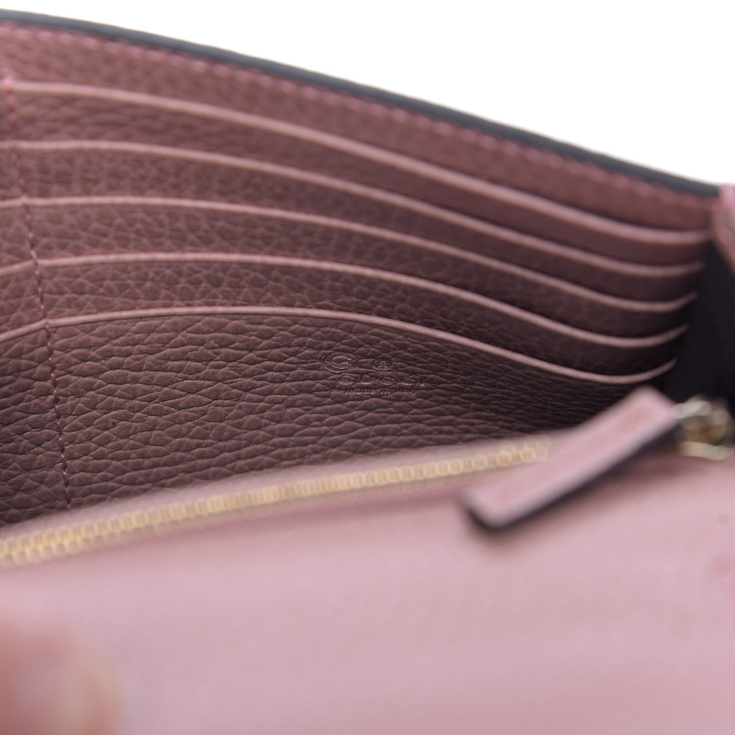 Dollar Calfskin Medium Betty Chain Wallet Soft Pink