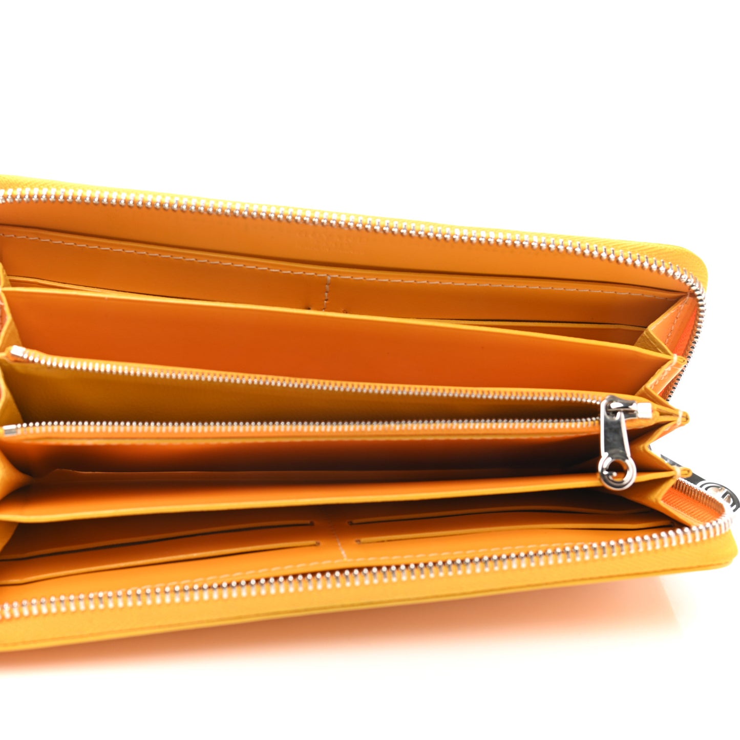 Goyardine Matignon Zip Around GM Wallet Yellow