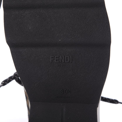 Fendi Technical Mesh Lycra FFreedom Patchwork Sneakers 39.5 Black Tobacco 7 of 10