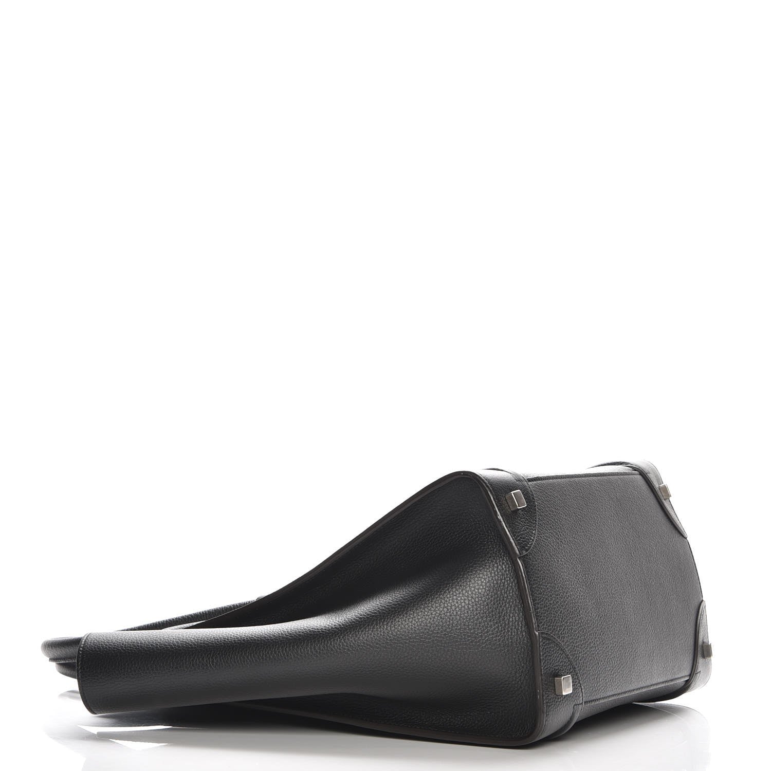 Celine Drummed Calfskin Mini Luggage Black 4 of 7