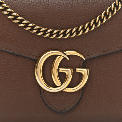 Gucci Cellarius Calfskin GG Marmont Chain Wallet Nut Brown 7 of 13