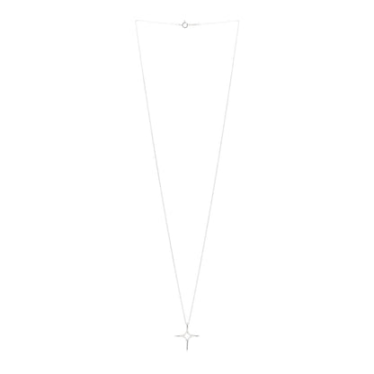 Tiffany Sterling Silver Elsa Peretti Infinity Cross Pendant Necklace 3 of 4