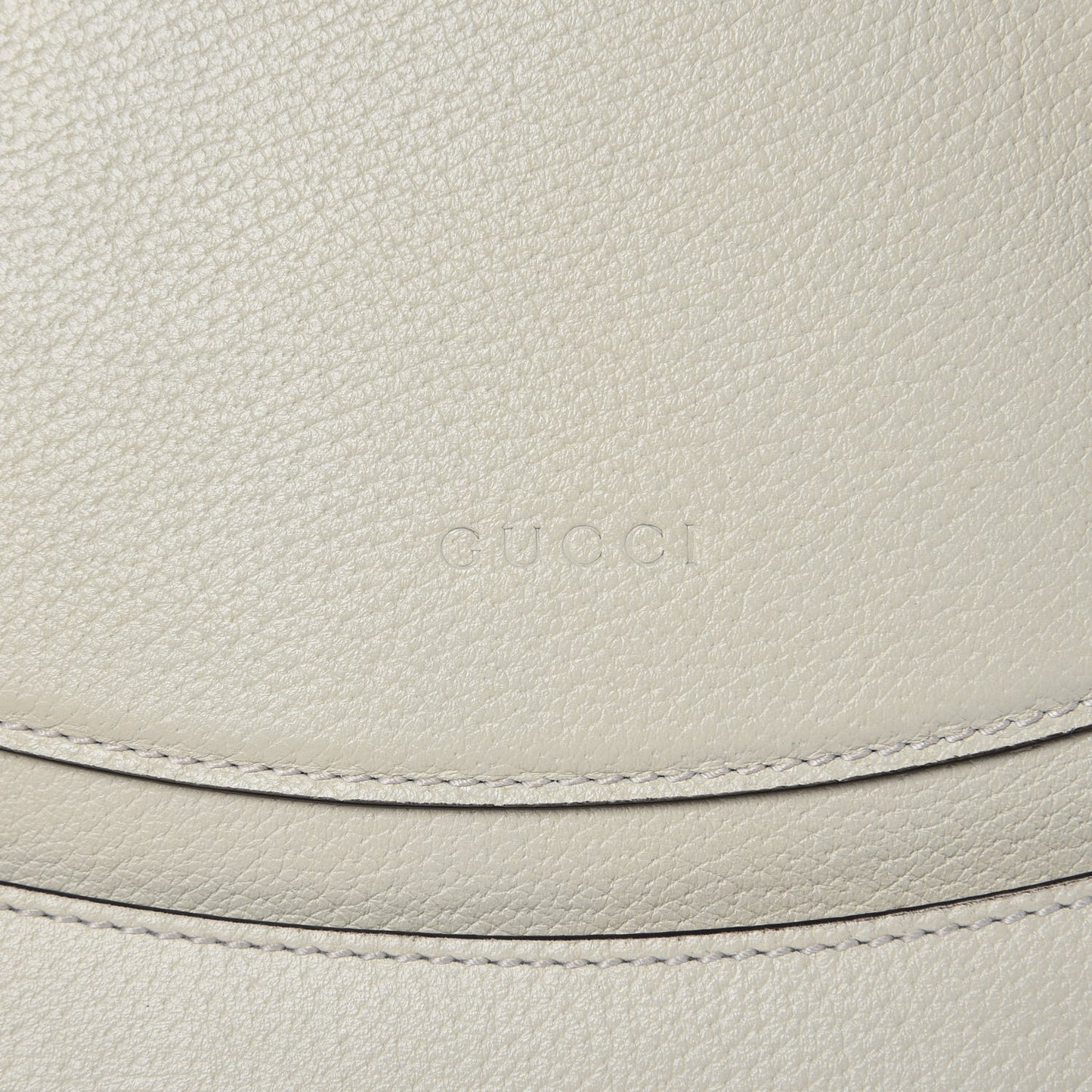 Grained Calfskin Web Stripe Butterfly Medium Totem Top Handle Bag White