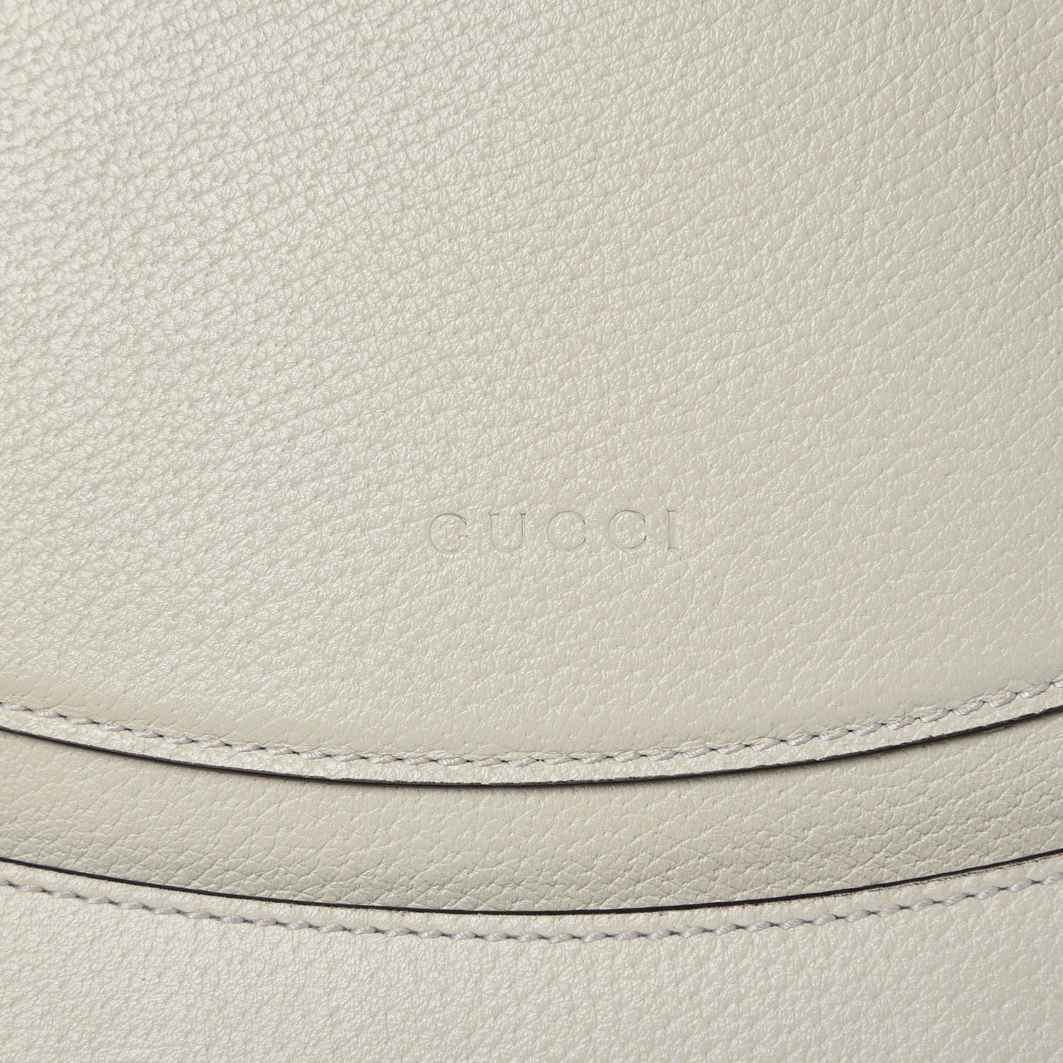 Gucci Grained Calfskin Web Stripe Butterfly Medium Totem Top Handle Bag White 15 of 18