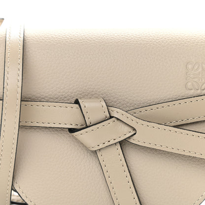 Loewe Pebble Grain Calfskin Mini Gate Dual Bag Light Oat 7 of 9
