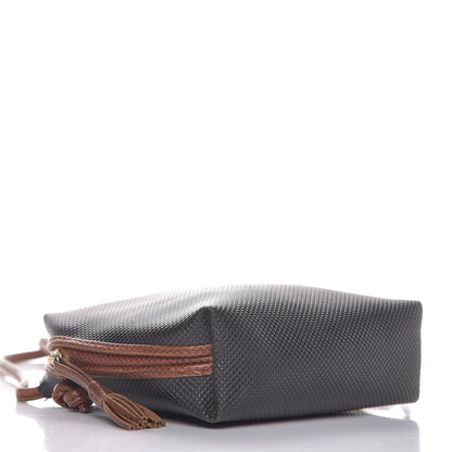 Bottega Veneta Rubberized Canvas Crossbody Black Brown 5 of 11