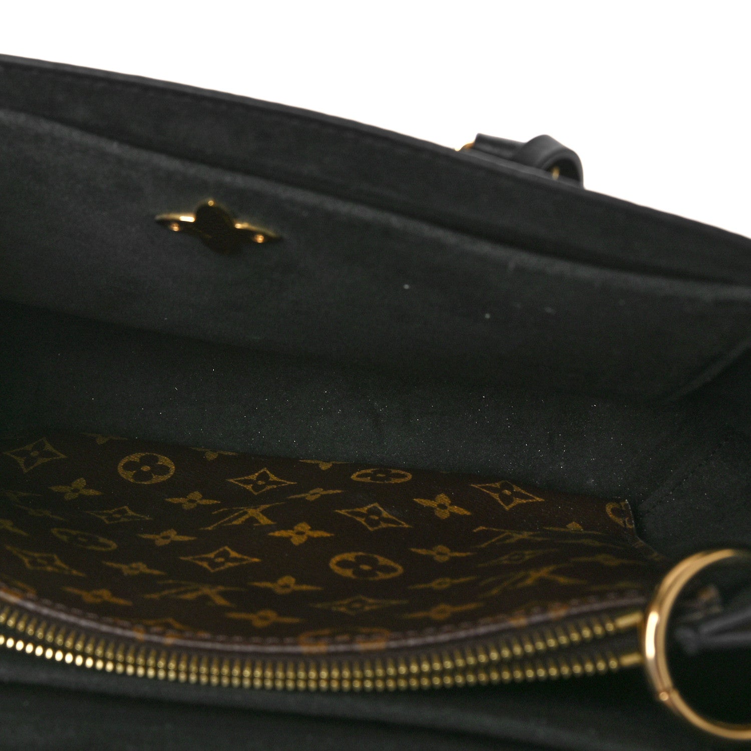 Louis Vuitton Monogram Flower Tote Black 5 of 7