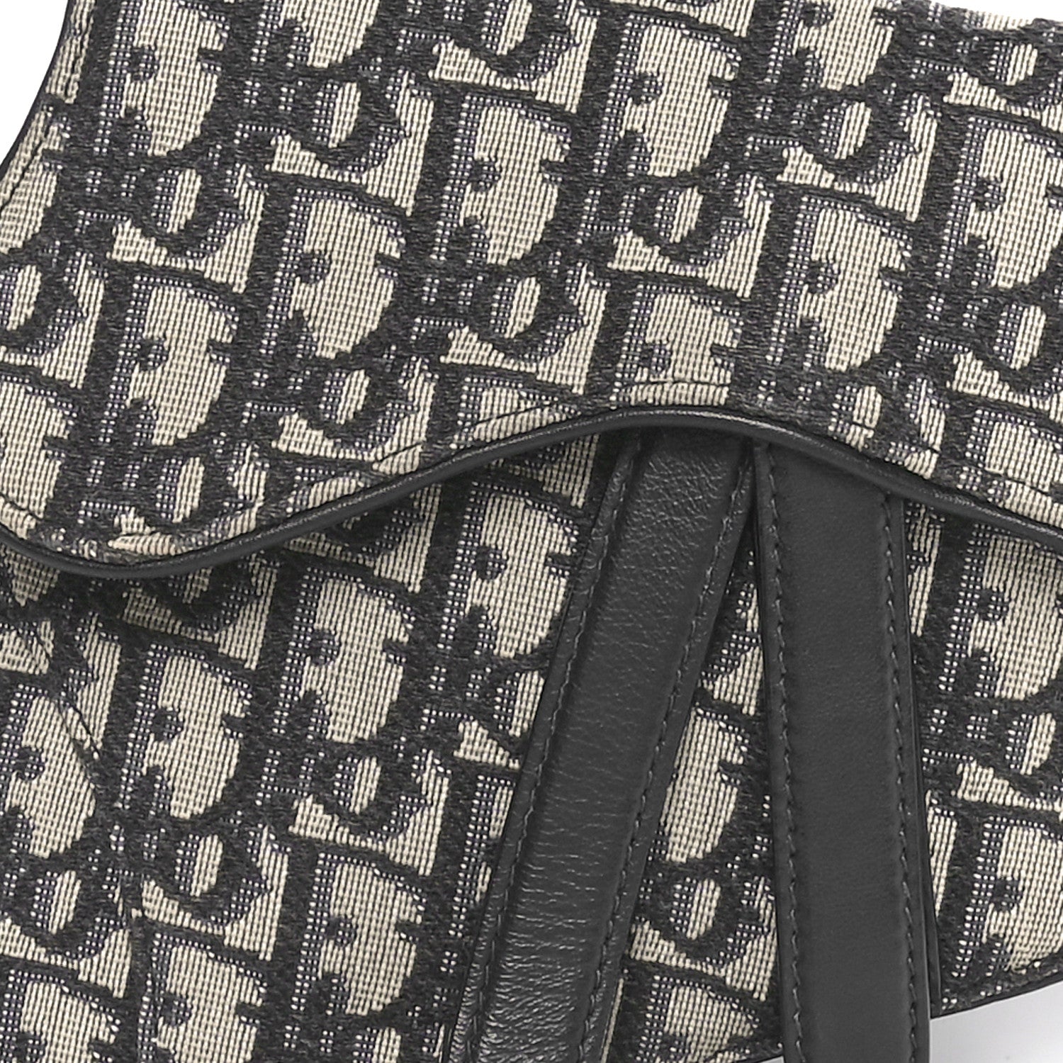 Christian Dior Oblique Saddle Belt Pouch Blue 7 of 9