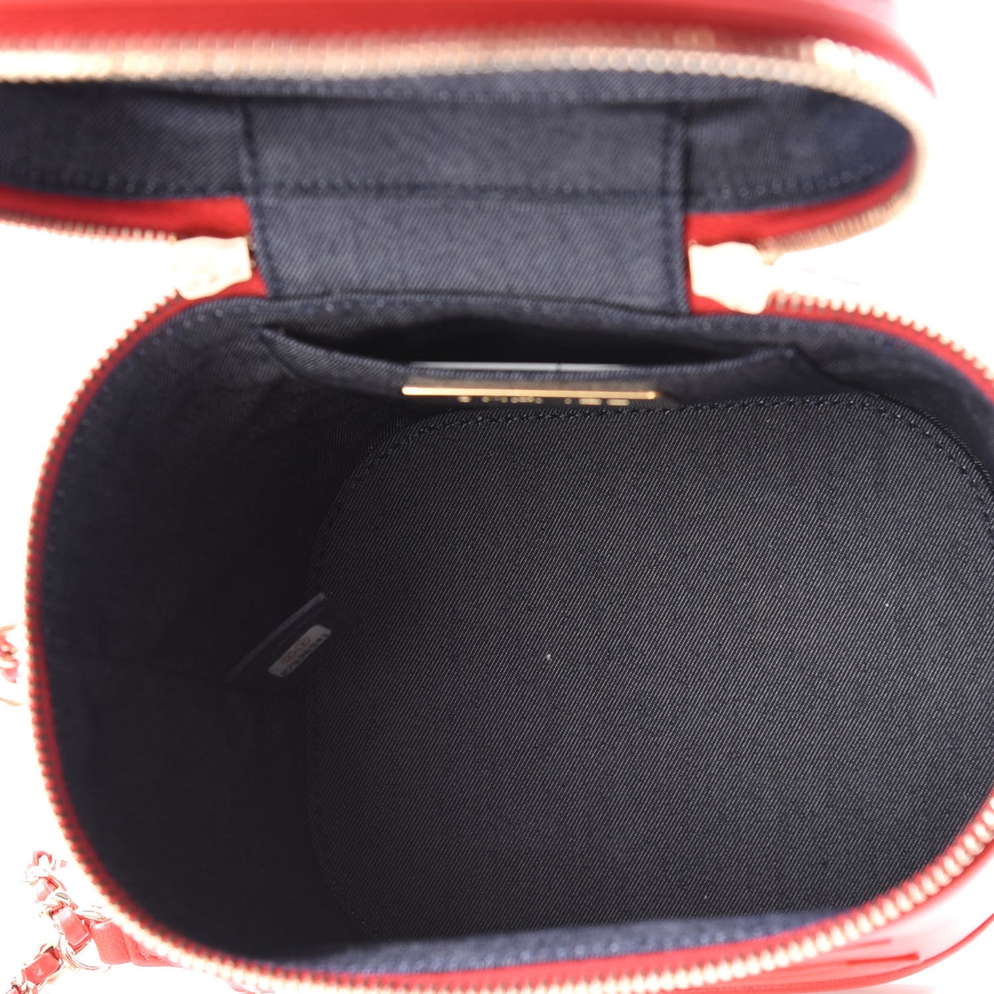 Lambskin Timeless Vanity Cosmetic Case Red