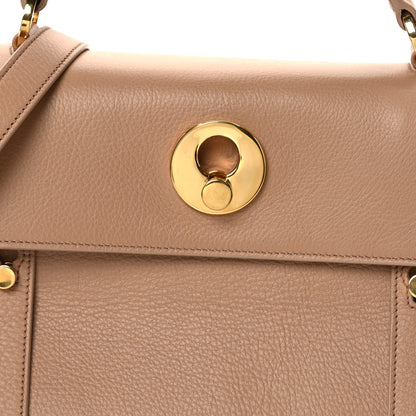 Saint Laurent Calfskin Canvas Small Muse Two Beige 7 of 9
