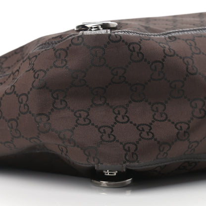 Gucci Nylon Monogram Large Abbey Tote Dark Brown 7 of 13