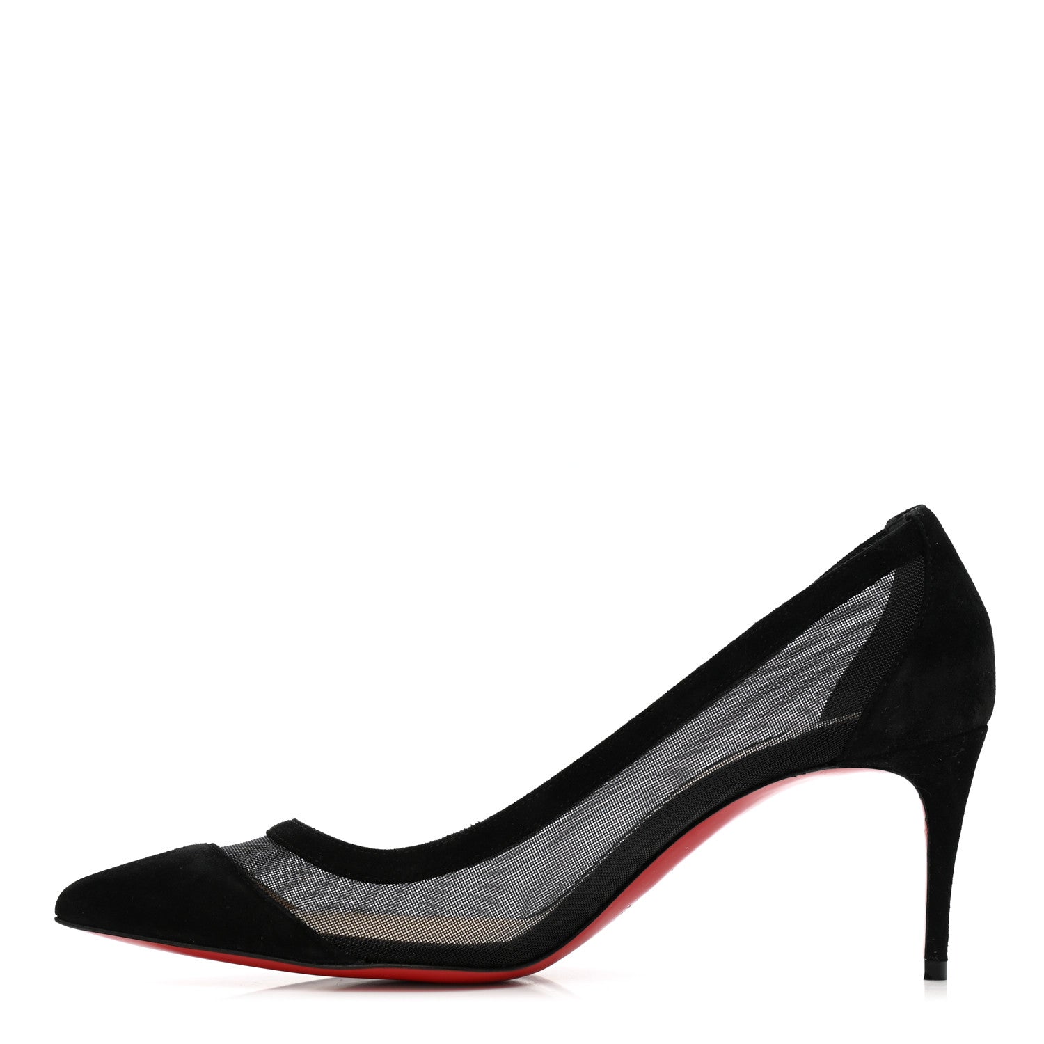 Christian Louboutin Veau Velours Rete Galativi 70 Pumps 37 Black 1 of 9
