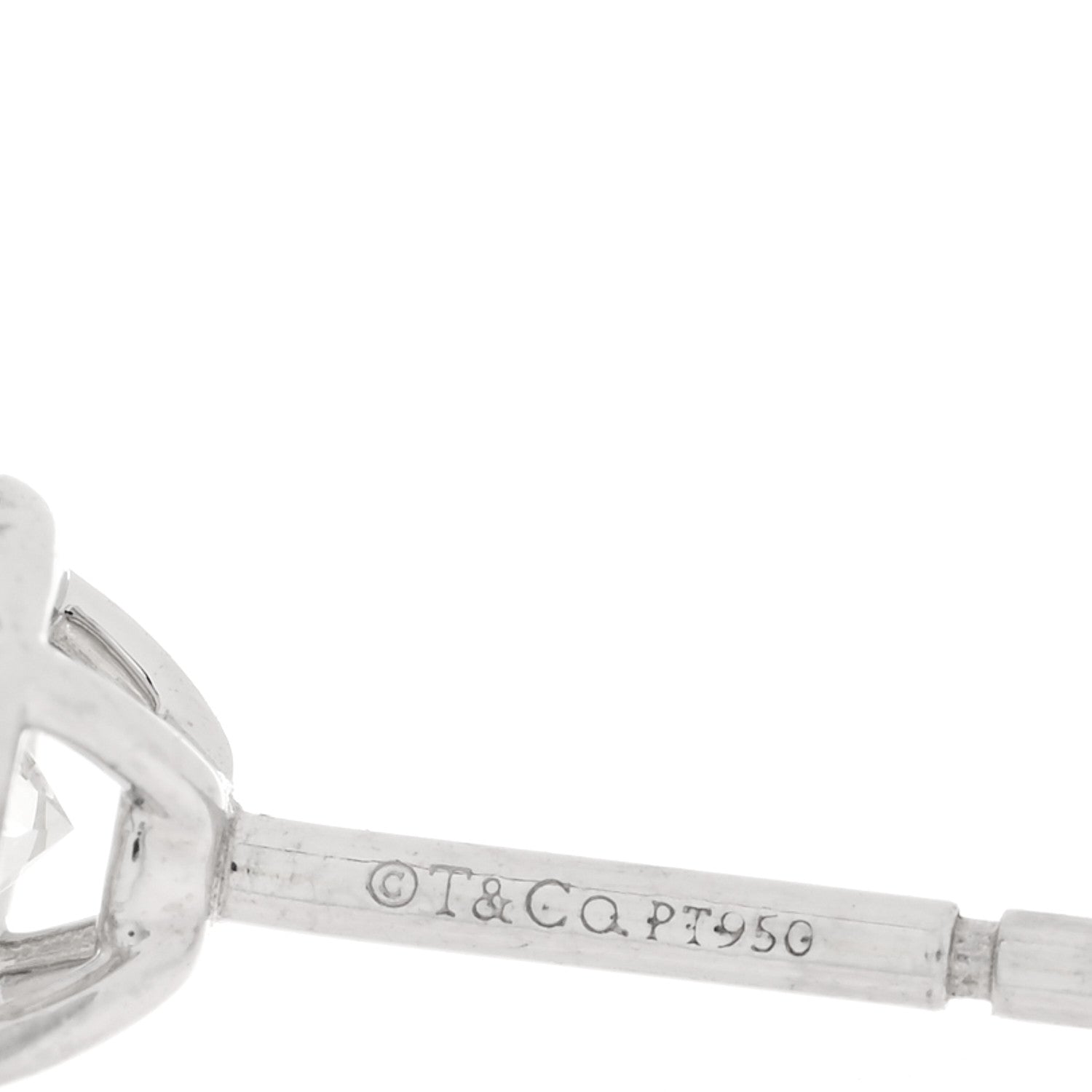 Tiffany Platinum Diamond .50ctw Soleste Earrings 4 of 5