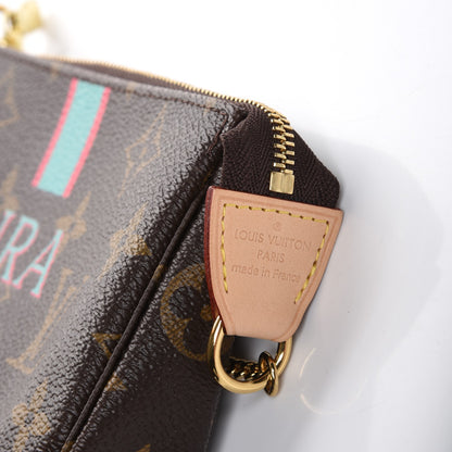 Louis Vuitton Monogram My LV Heritage Mini Pochette Accessories Turquoise Fuchsia 6 of 8