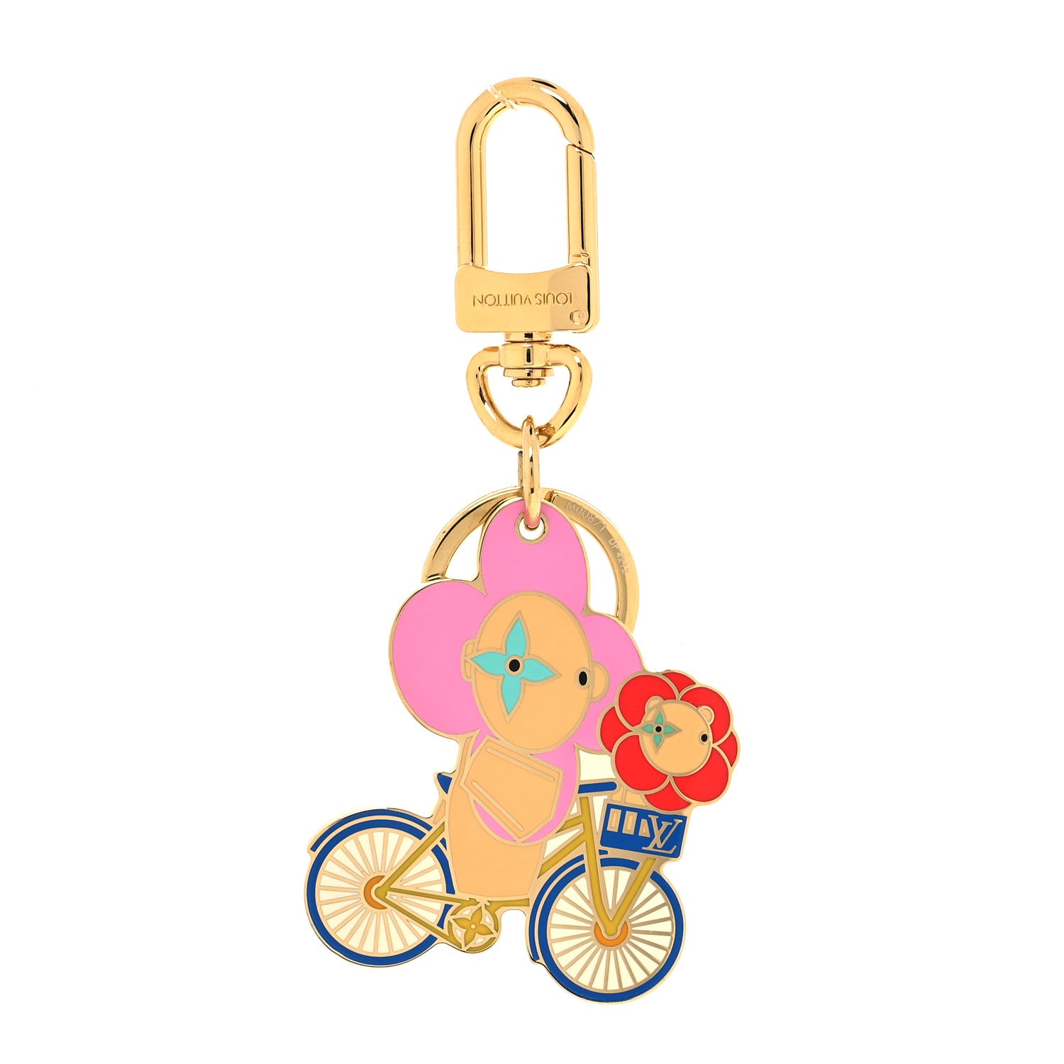 Louis Vuitton Enamel Vivienne Bag Charm Key Holder Multicolor 1 of 3