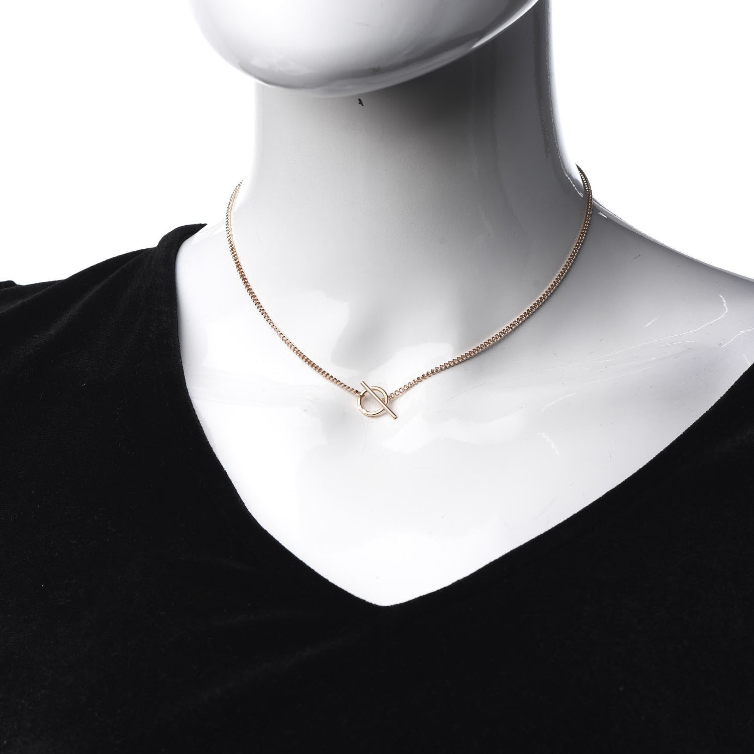 Hermes 18K Rose Gold PM Echappee Necklace SH 2 of 6
