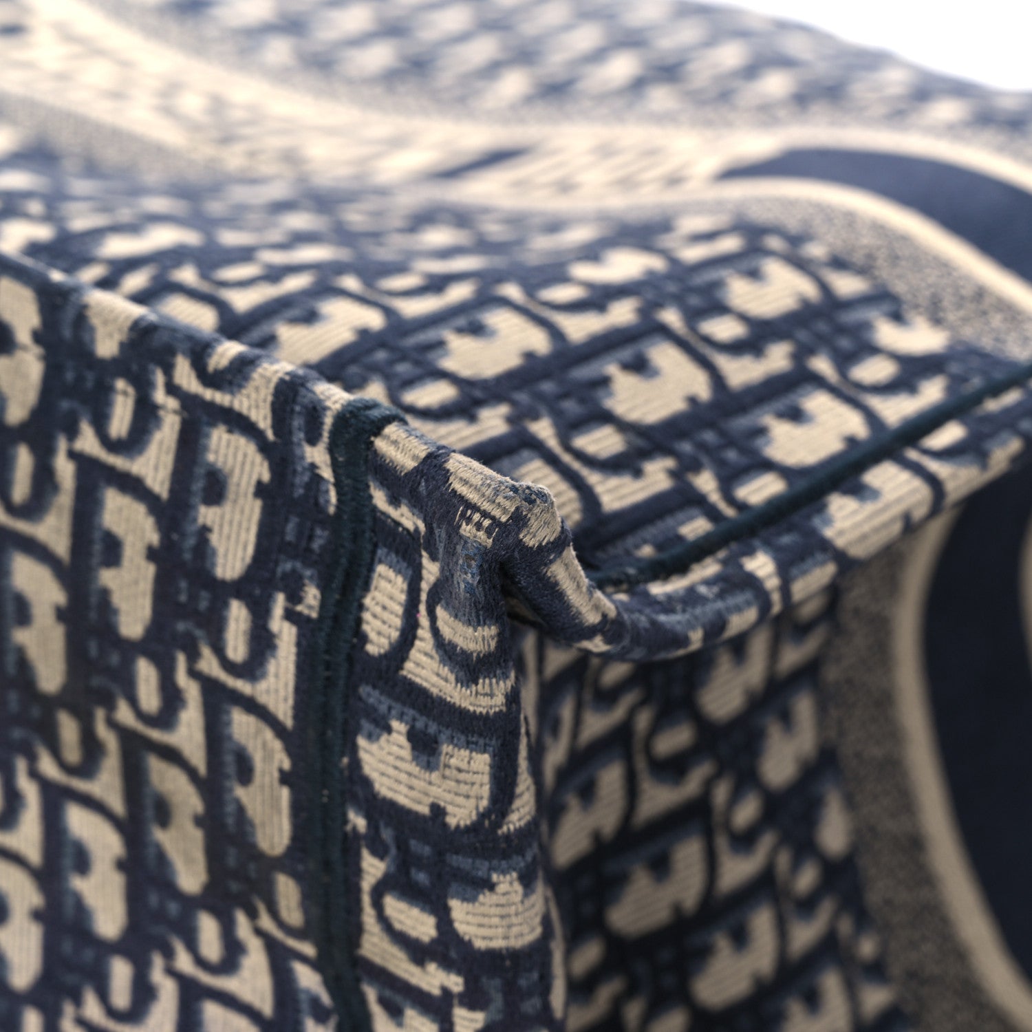 Christian Dior Oblique Large Book Tote Blue Multicolor 8 of 13