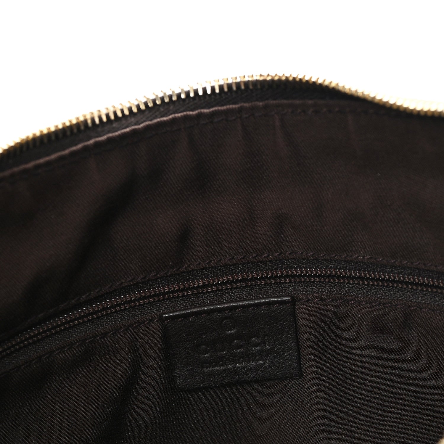 Gucci Monogram Large D Gold Hobo Dark Brown 6 of 11