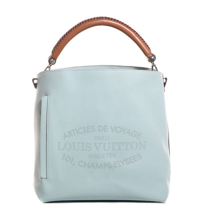 Louis Vuitton Veau Soie Calfskin Parnassea Bagatelle Hobo Azur 1 of 7