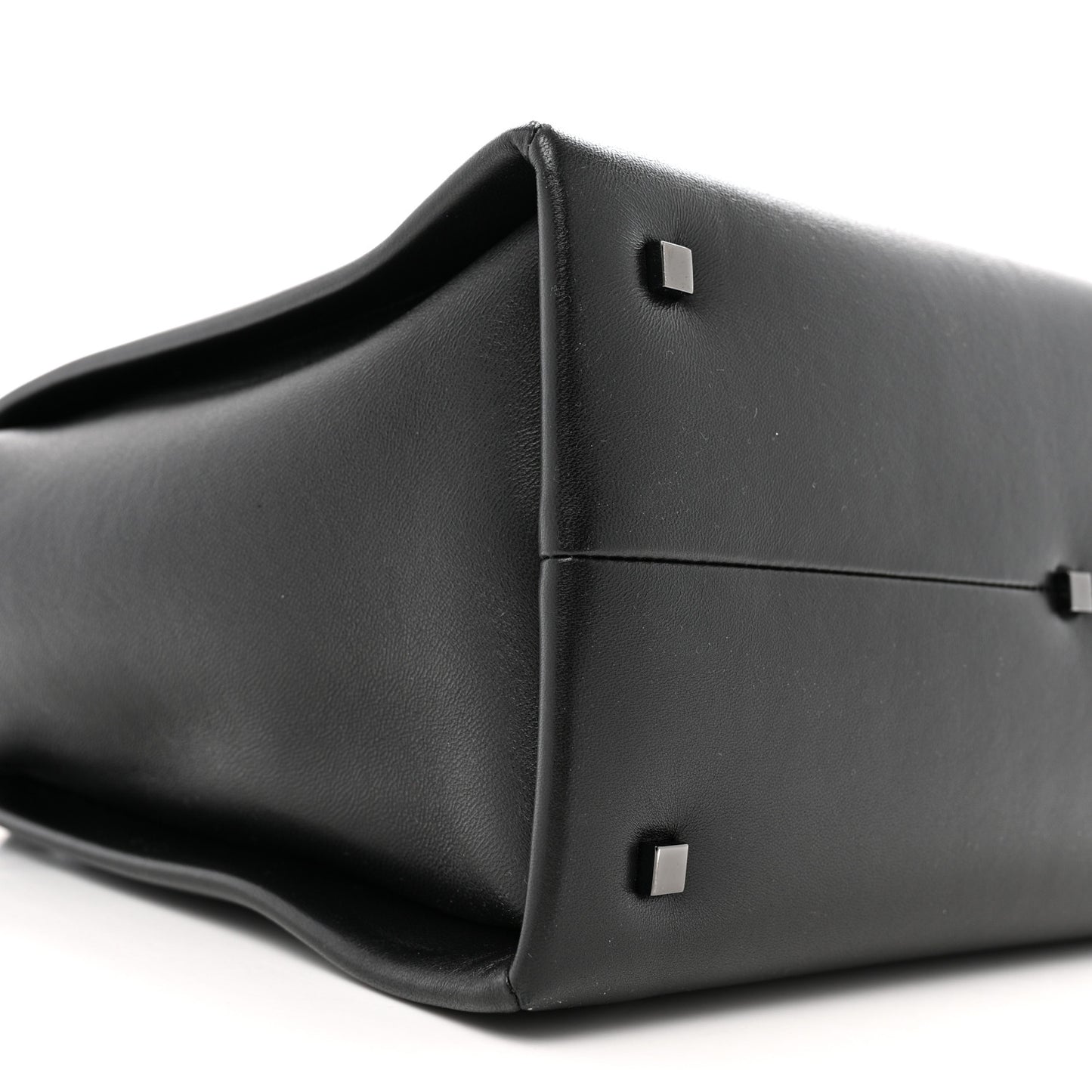 Nappa Monochrome Medium One Stud Handbag Black