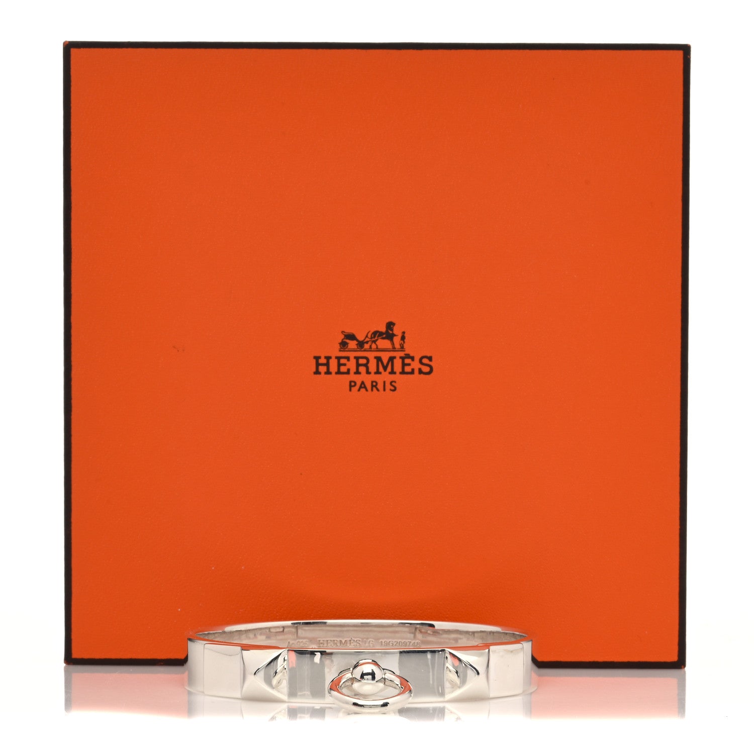 Hermes Sterling Silver PM Collier De Chien Bracelet LG 4 of 4