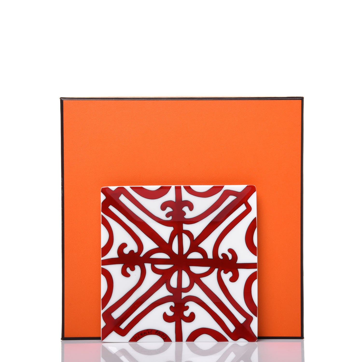 Hermes Porcelain Balcon du Guadalquivir Square Plate 6 of 6